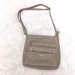NWOT Tan Multi-Sac Crossbody Purse